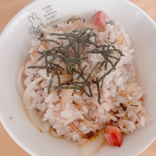 納豆のタレでチャーハン